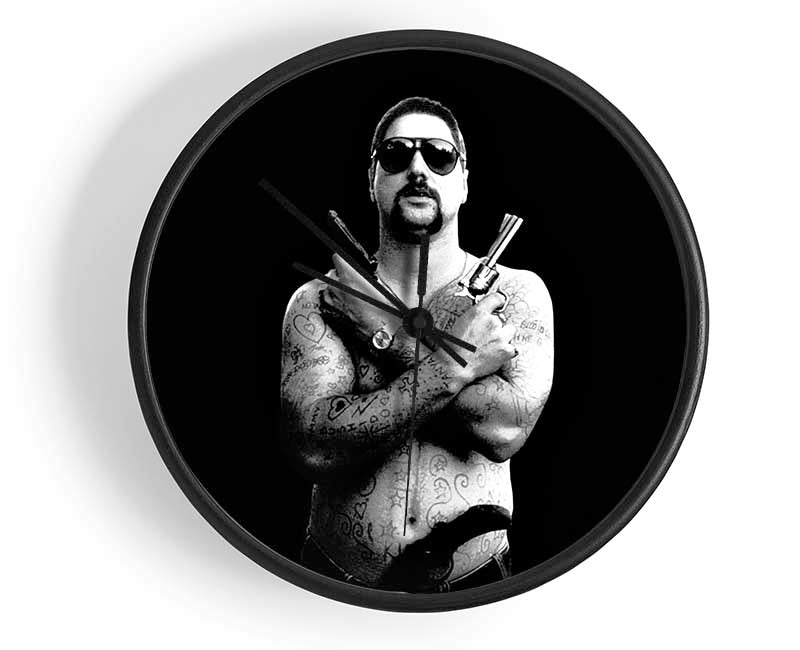 Chopper B n W Clock - Wallart-Direct UK