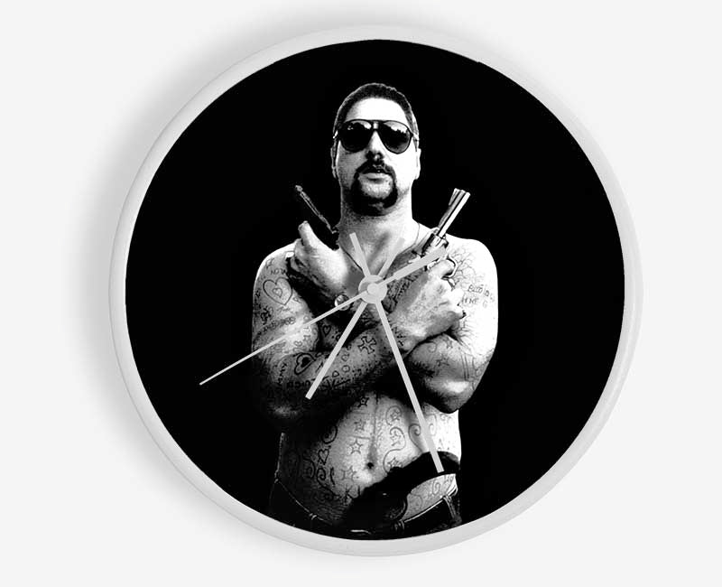 Chopper B n W Clock - Wallart-Direct UK