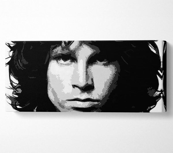 Jim Morrison Face B n W
