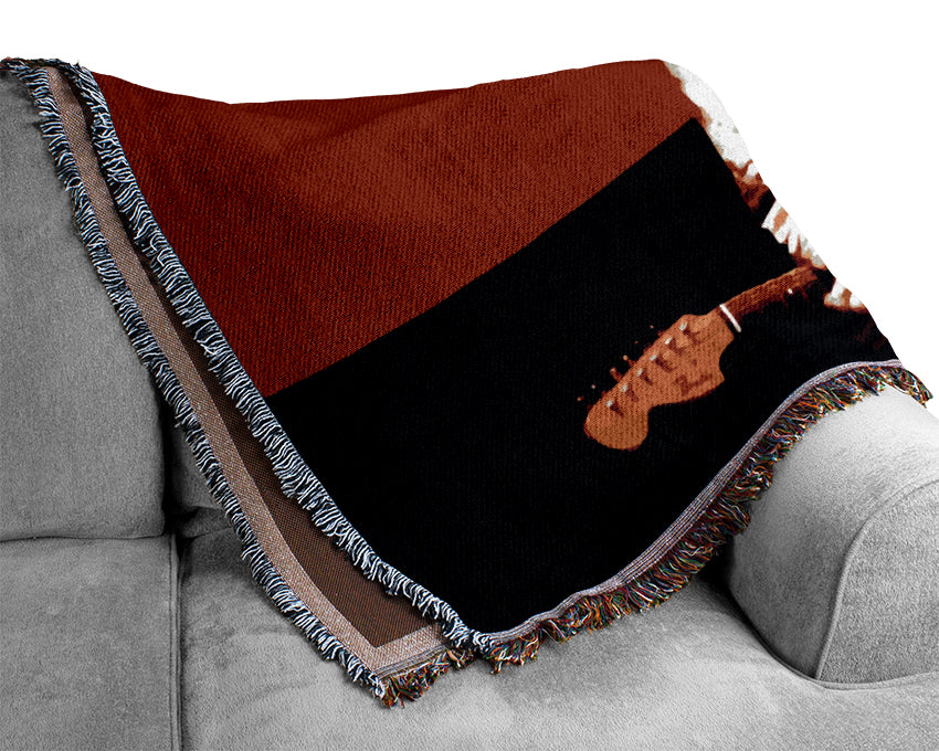 Kurt Cobain Angel Wings Woven Blanket