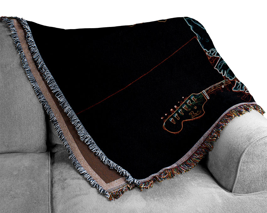 Kurt Cobain Woven Blanket