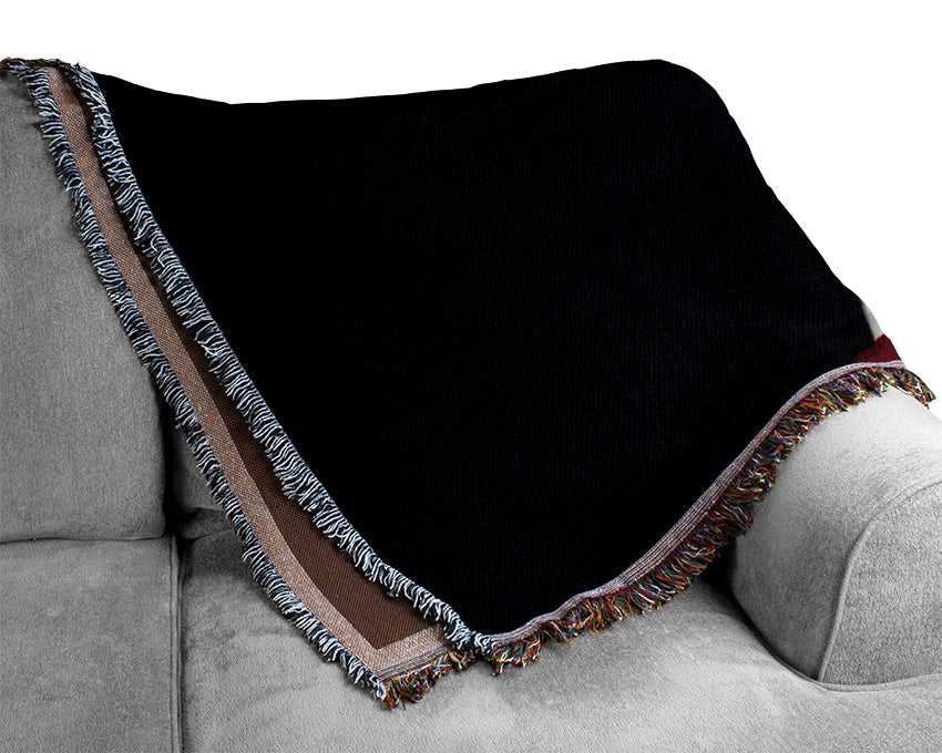 Muhammad Ali Boxing Gloves Woven Blanket