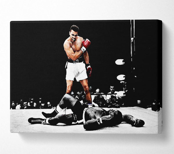  A Canvas Print of Muhammad Ali Knock Down Canvas Art