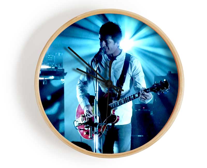 Noel Gallagher Blue Light Clock - Wallart-Direct UK