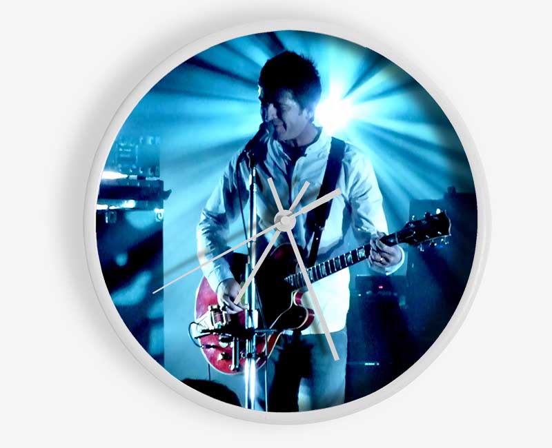 Noel Gallagher Blue Light Clock - Wallart-Direct UK