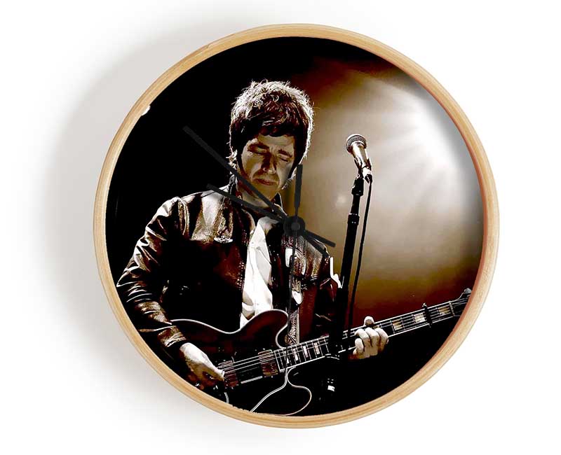 Noel Gallagher Oasis Sepia Clock - Wallart-Direct UK