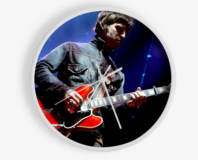 Noel Gallagher Playing Guitar Clock - Wallart-Direct UK