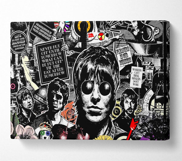  A Canvas Print of Oasis Collage Canvas Wall Art