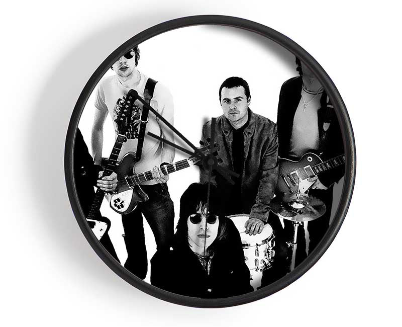 Oasis With There Instruments Clock - Wallart-Direct UK