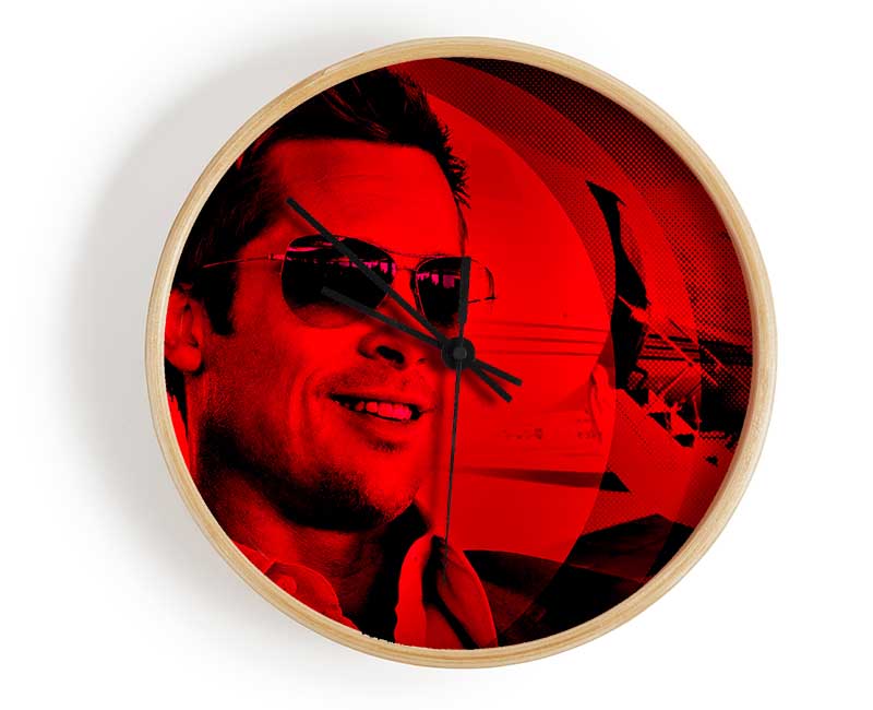 Oceans Eleven Brad Pitt Clock - Wallart-Direct UK