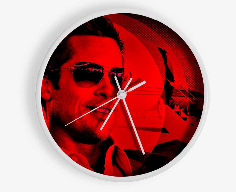 Oceans Eleven Brad Pitt Clock - Wallart-Direct UK
