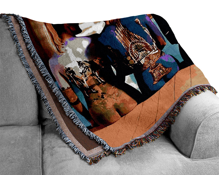 Pink Floyd Painted Ladies Woven Blanket