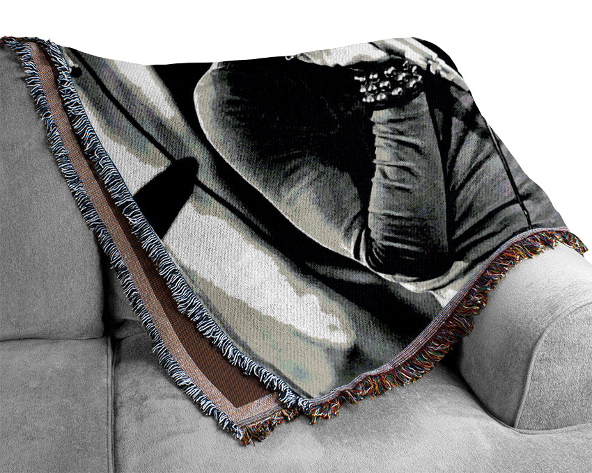 Rolling Stones Early Days On Stage Woven Blanket