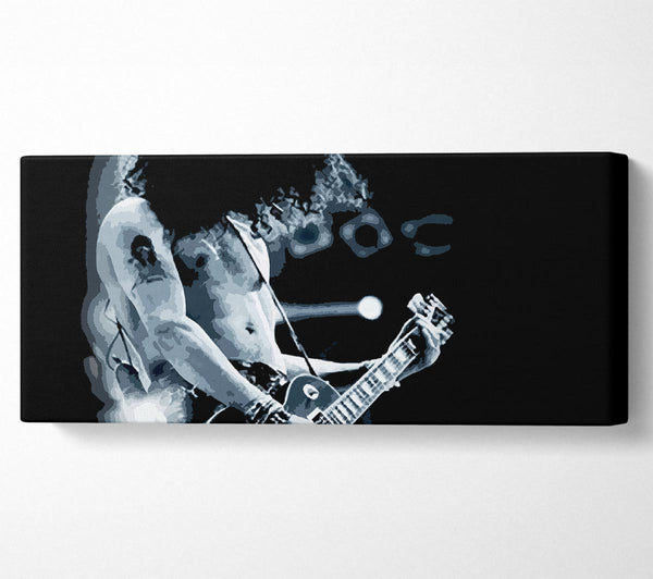 Slash On Guitar Blue