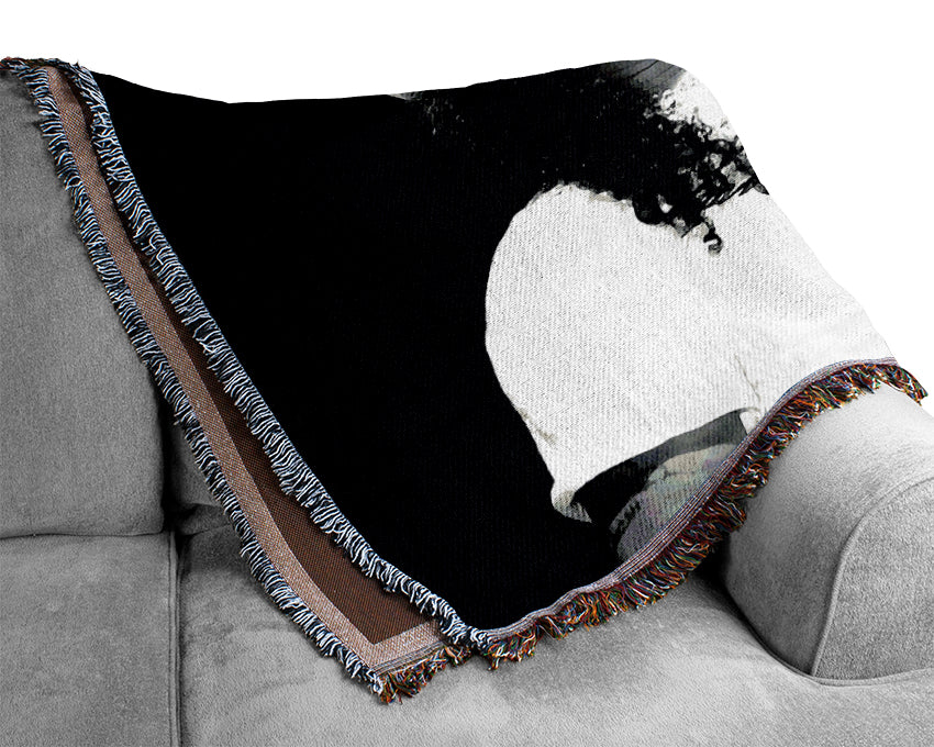 Slash On Guitar Woven Blanket