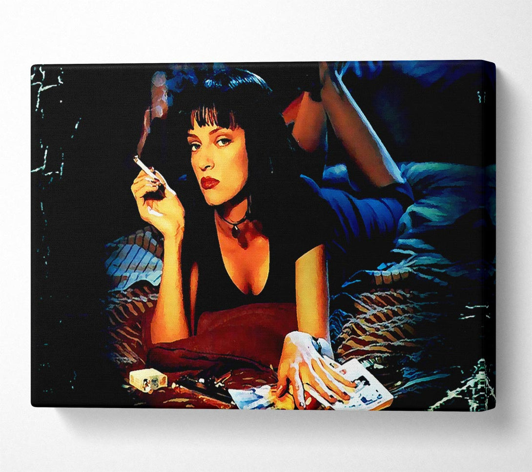  A Canvas Print of Uma Thurman Is Mia Pulp Fiction Canvas Wall Art