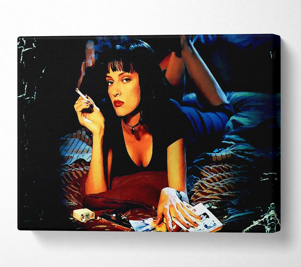  A Canvas Print of Uma Thurman Is Mia Pulp Fiction Canvas Wall Art