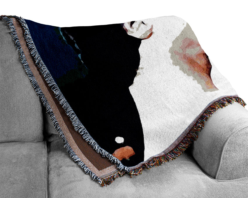 Rocky 3 The Face Off Mr T Woven Blanket