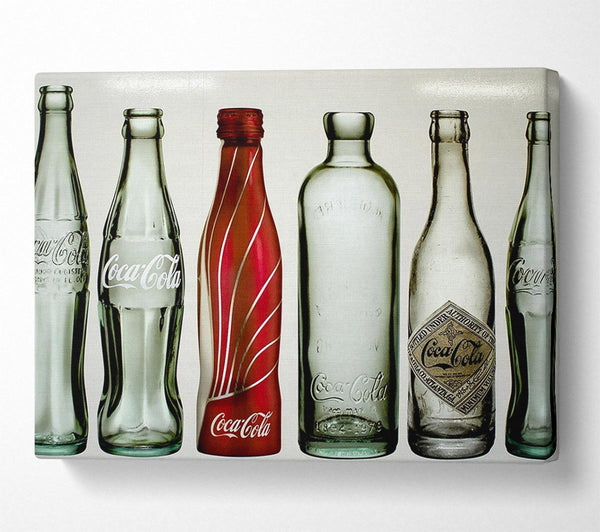  A Canvas Print of Old Coca Cola Bottles Canvas Wall Art