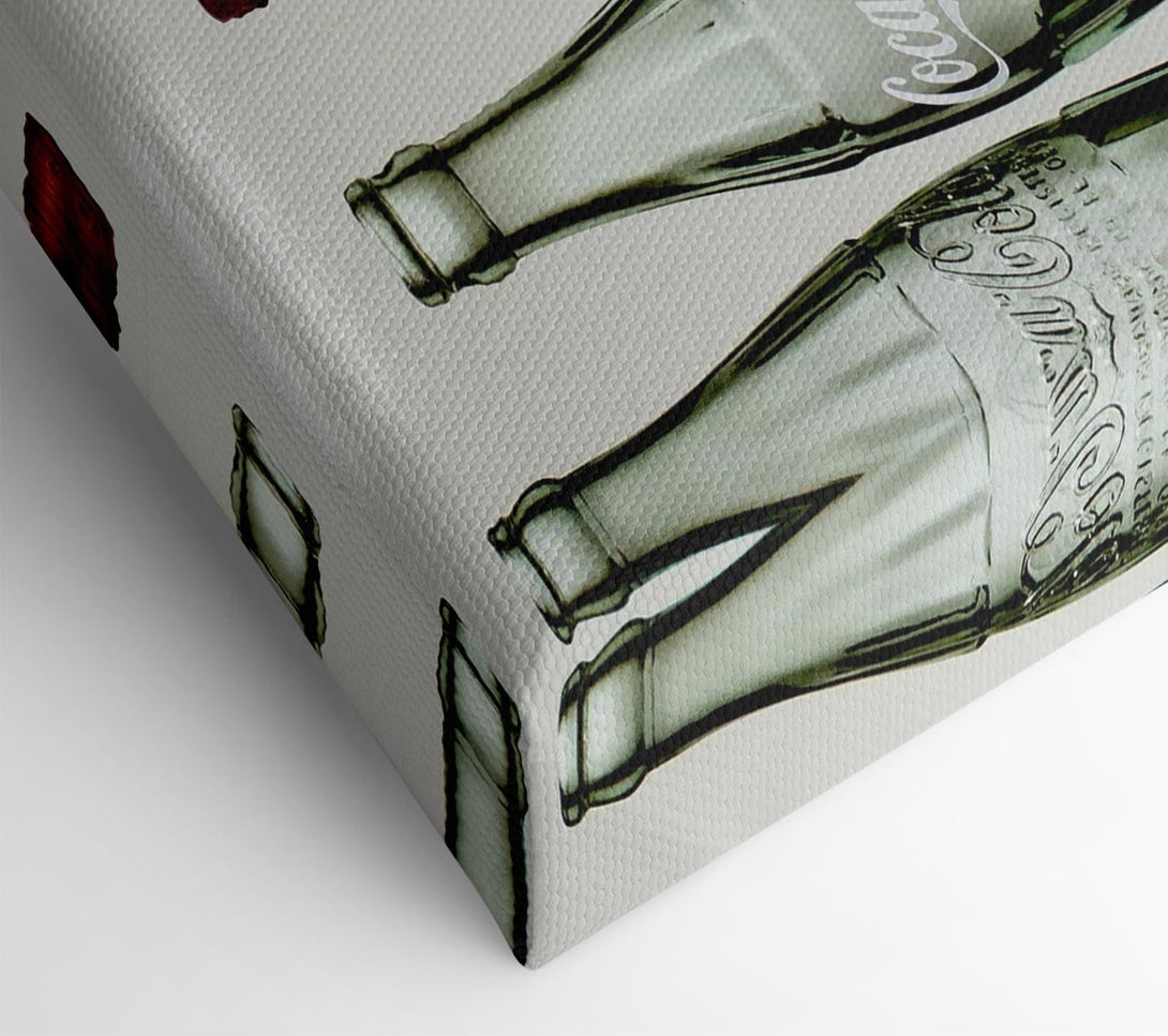  A Canvas Print of Old Coca Cola Bottles Canvas Wall Art