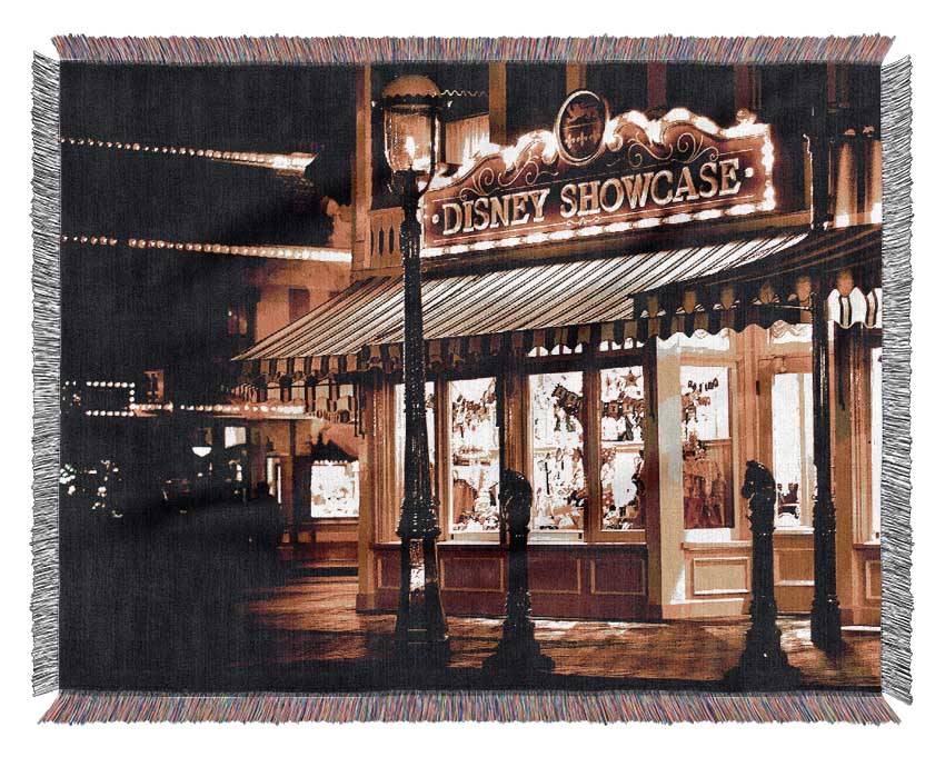 Main Street Noir Woven Blanket