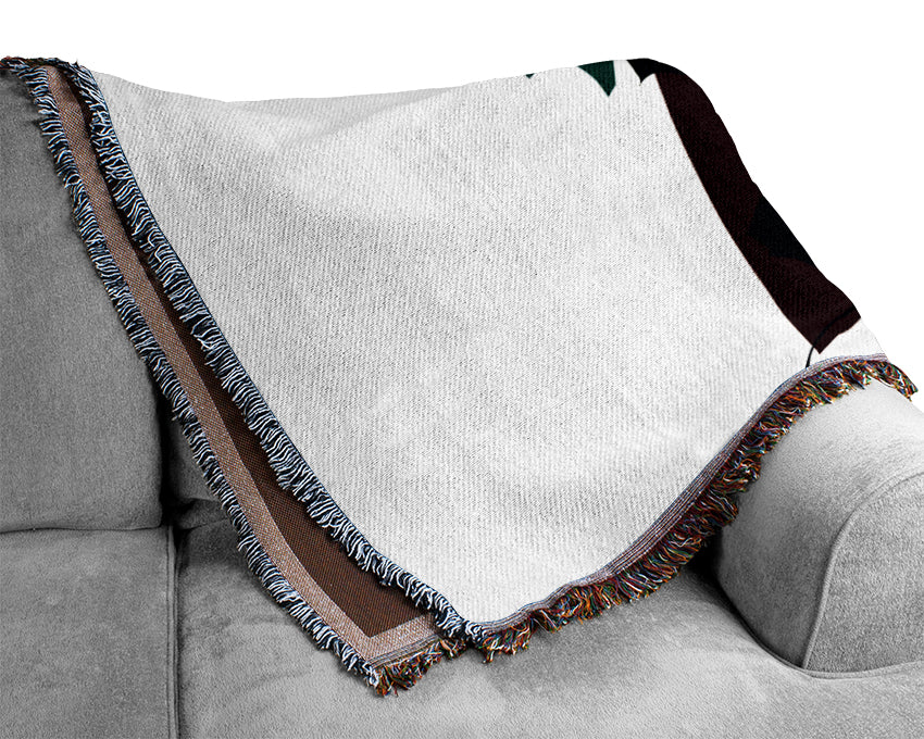 Female Weapon Woven Blanket