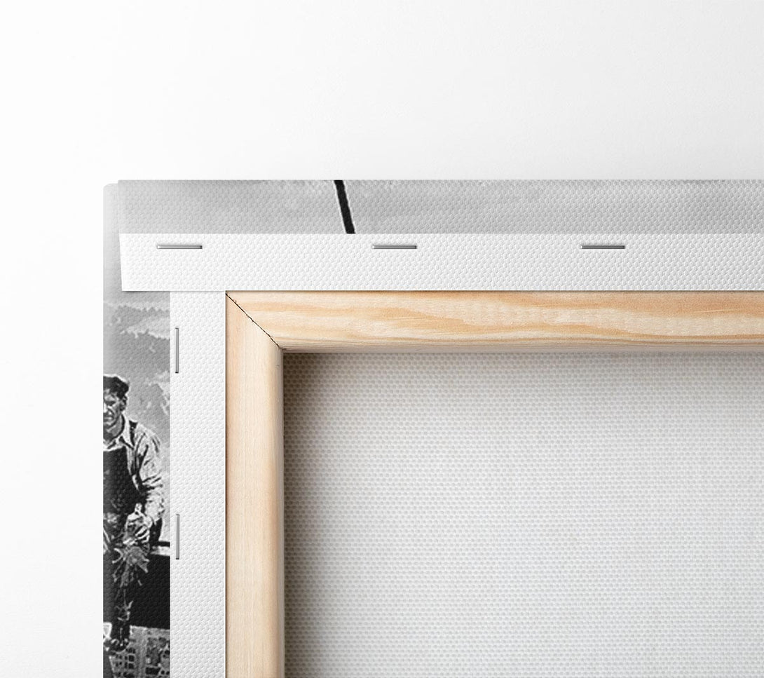  A Canvas Print of Lunch A Top Of A Skyscraper Canvas Art