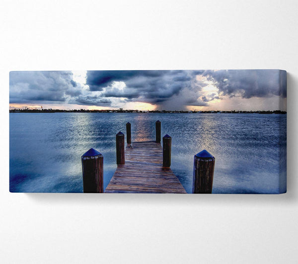 Pontoon Out To Sea Blue