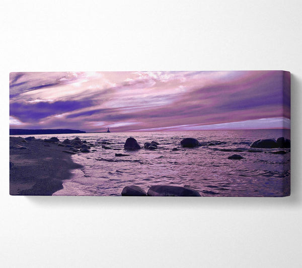 Stunning Lilac Sunset Ocean