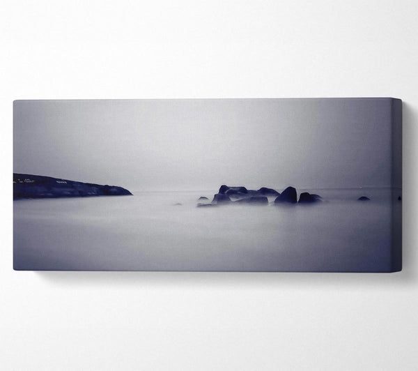 Lilac Foggy Rocks
