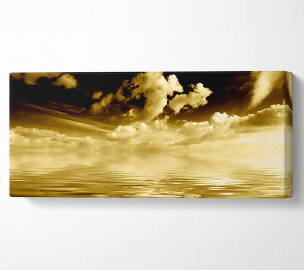 Dramatic Ocean Clouds Brown