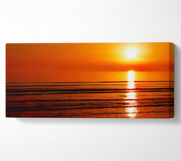 The Oceans Sun Reflection Orange