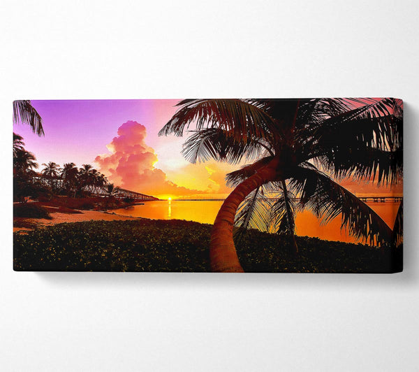 Paradise Beach At Sunset