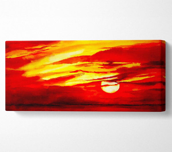 Surreal Red Ocean Skies