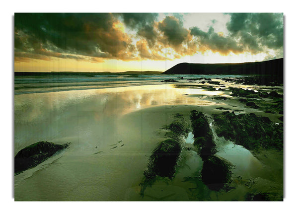 Green Ocean Reflections