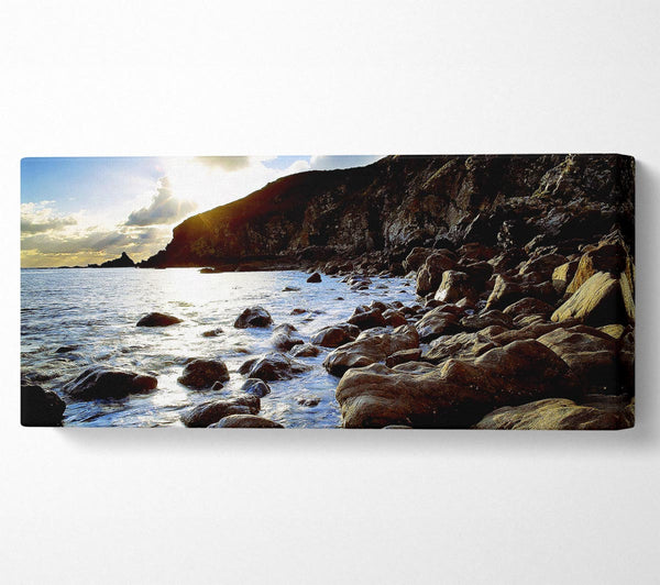 Sun Kissed Ocean Rocks