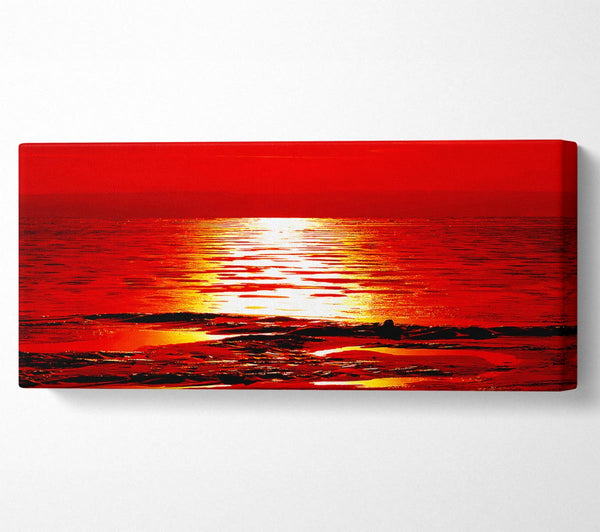 Orange Sun Trail Ocean