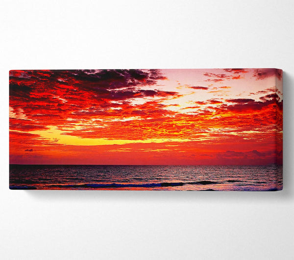 Lava Red Ocean Skies