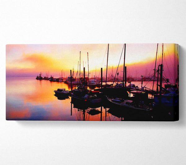 The Harbour At Sunset