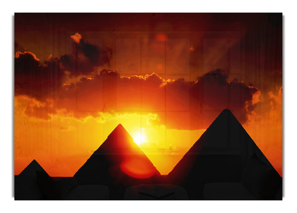 Egyptian Pyramid Sunset