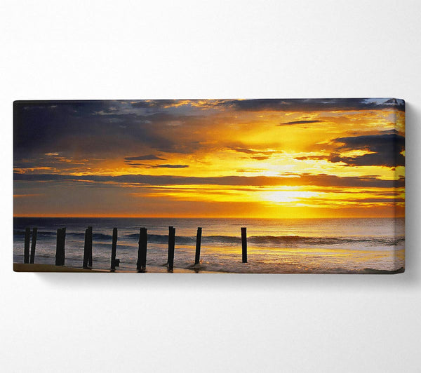 Yellow Sunrise Ocean