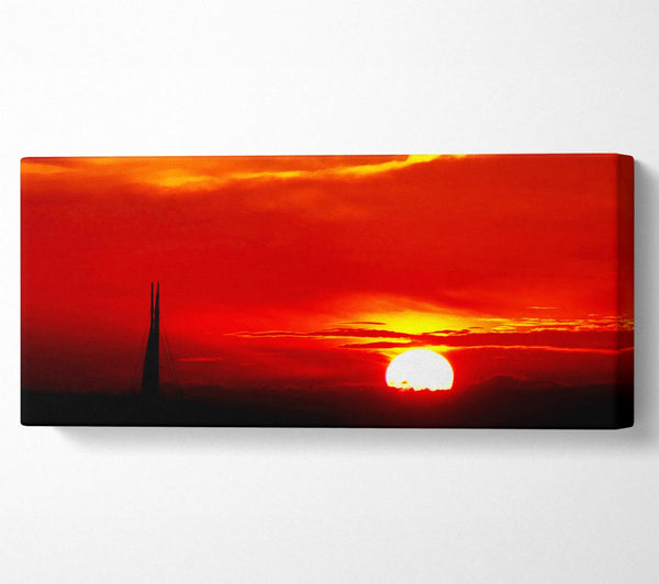 Sailing Into The Red Sunset