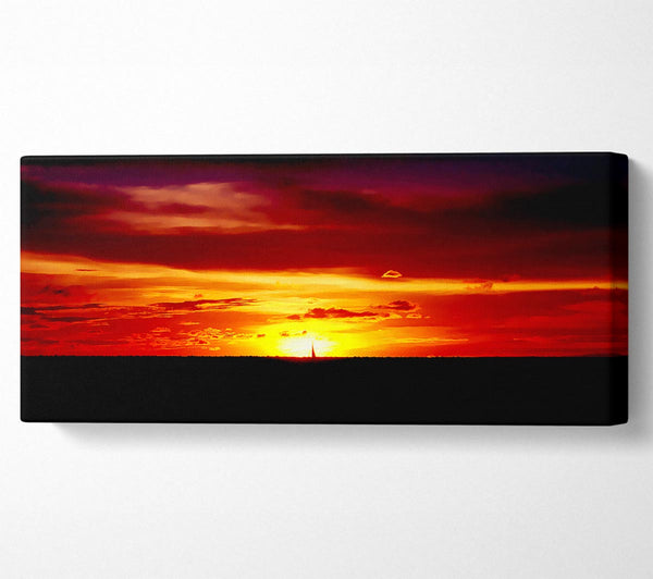 Red Sunset Ocean
