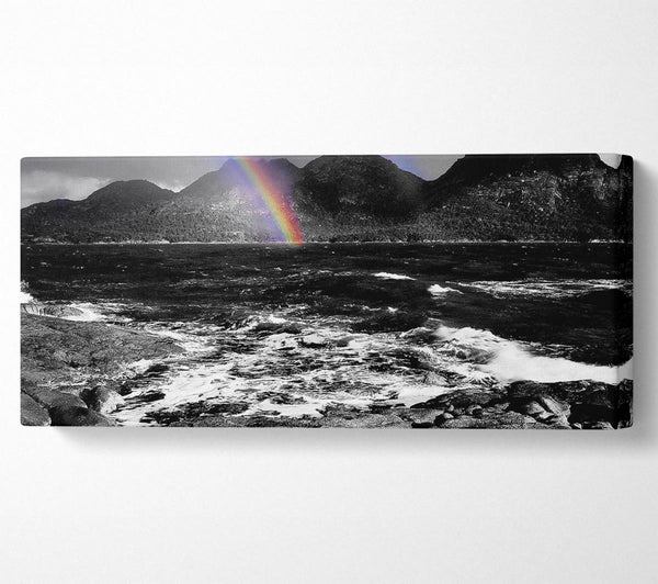Rainbow Ocean Mountains B n W