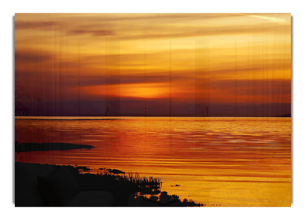 Calming Lake Sunset