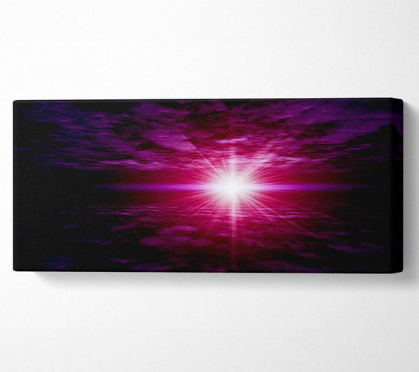 Pink Sun Star Skies
