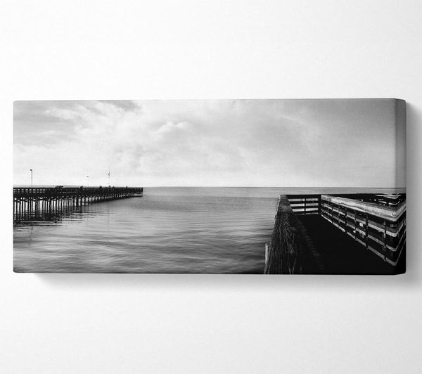 Tranquil Pier B n W