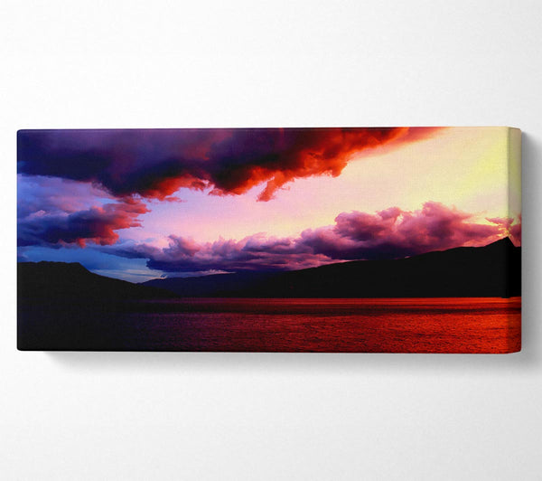 Red Ocean Storm Clouds