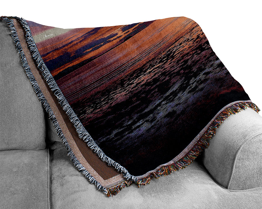 Sunrise Ocean Skies Woven Blanket