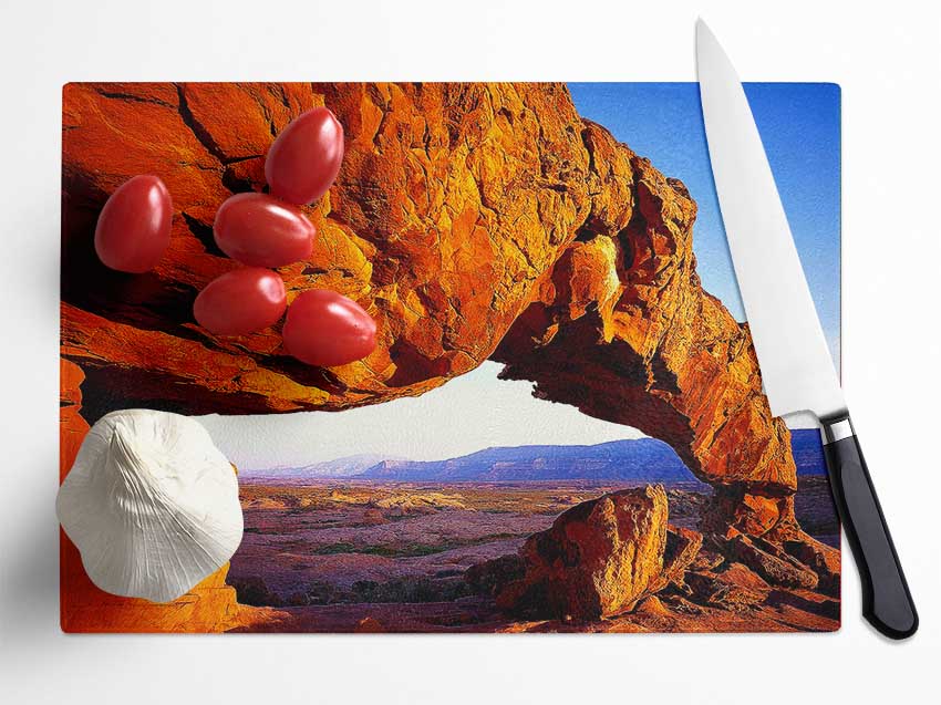 View Through The Rocks Glass Chopping Board
